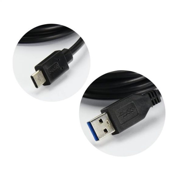 Cabel Type-c USB 3.1 / 3.0 2 méteres fekete