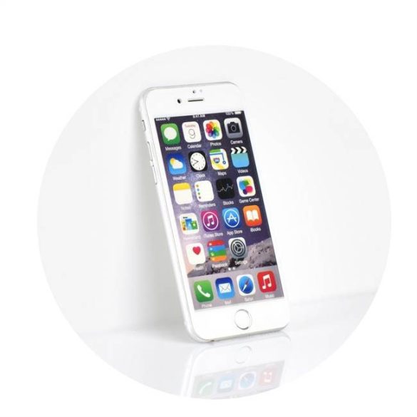 5D teljes felületen ragasztós Edzett üveg tempered glass - Iphone 6G / 6S PLUS fehér üvegfólia