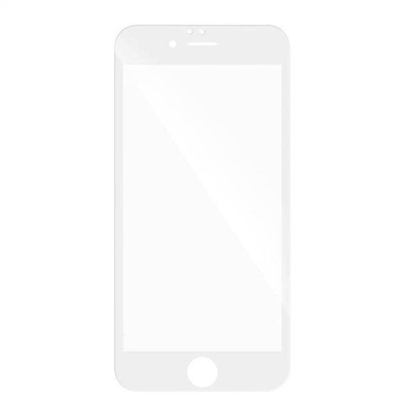 5D teljes felületen ragasztós Edzett üveg tempered glass - Iphone 7/8 4,7" fehér üvegfólia