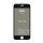 5D teljes felületen ragasztós Edzett üveg tempered glass - Iphone 7/8 4,7" betekintésvédett fekete üvegfólia