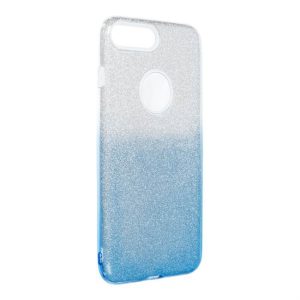 Forcell SHINING tok iPhone 7 Plus / 8 Plus Átlátszó / kék telefontok