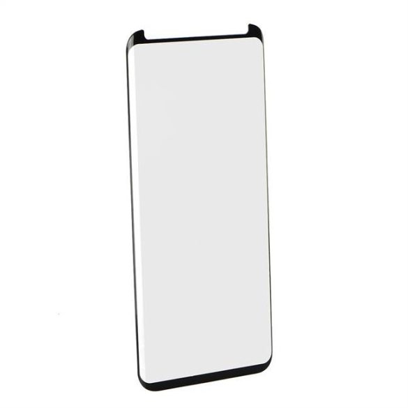 5D teljes felületen ragasztós Edzett üveg tempered glass - Samsung Galaxy S8 (tok-barát), fekete üvegfólia