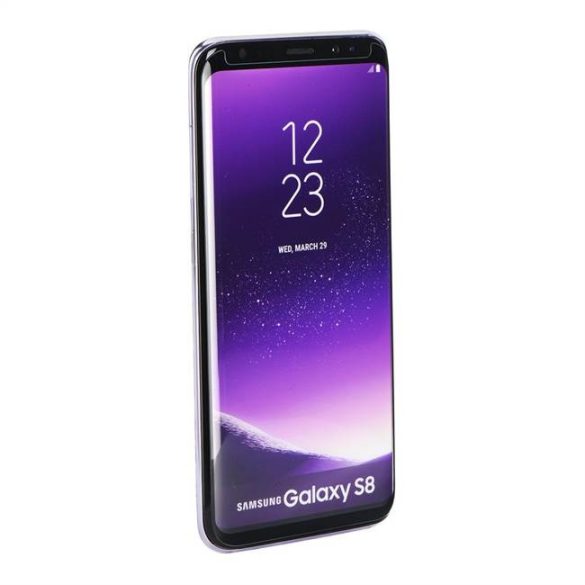 5D teljes felületen ragasztós Edzett üveg tempered glass - Samsung Galaxy S8 (tok-barát), fekete üvegfólia