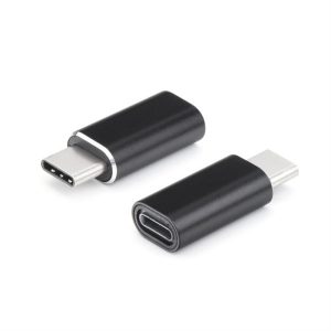 Adapter töltő iPhone Lightning 8-pólusú - Type-c fekete