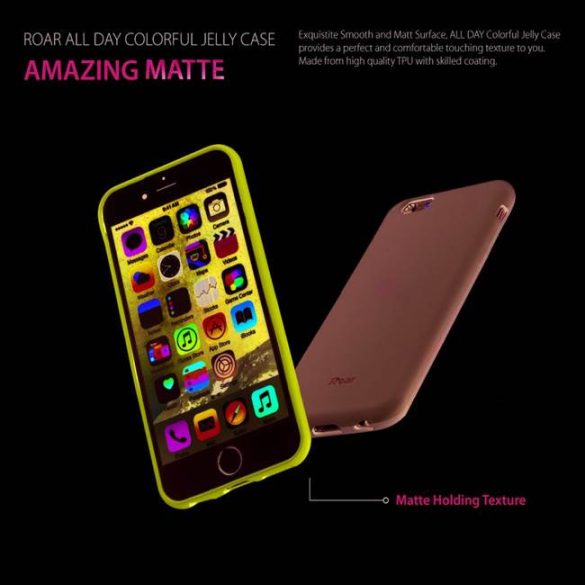 Roar Színes zselés tok - Iphone XR pink telefontok