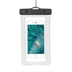 Vízálló mobiltelefon tartó - krémfehér telefontok