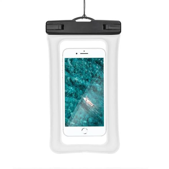 Vízálló mobiltelefon tartó - krémfehér telefontok