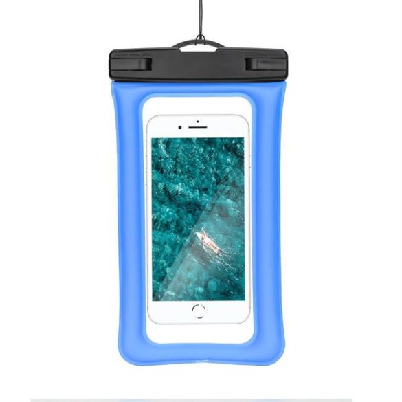 Vízálló mobiltelefon tartó - kék telefontok
