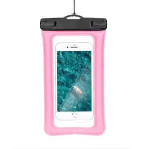 Vízálló mobiltelefon tartó - rózsaszín telefontok