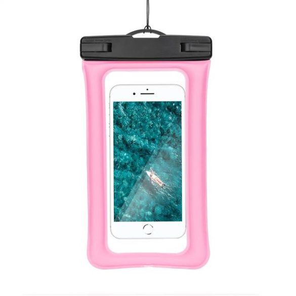 Vízálló mobiltelefon tartó - rózsaszín telefontok