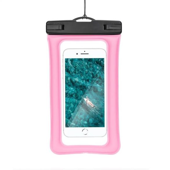 Vízálló mobiltelefon tartó - rózsaszín telefontok