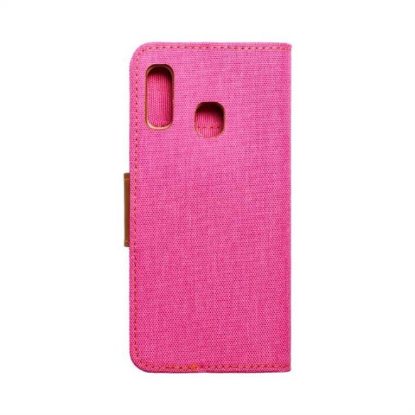 Canvas flipes tok Samsung Galaxy A20e pink telefontok