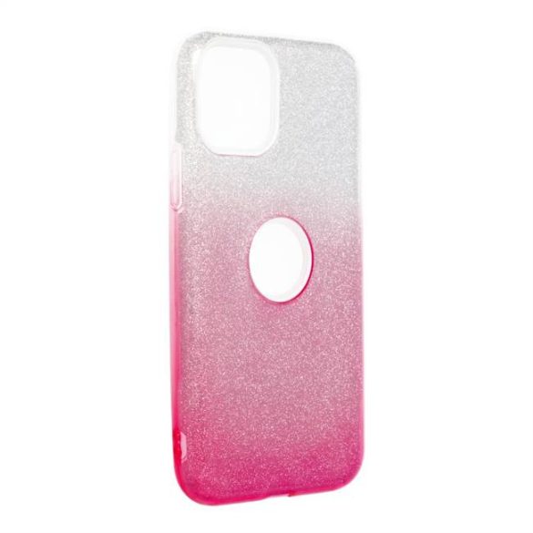 Forcell SHINING tok iPhone 11 PRO (5,8" ) Átlátszó rózsaszín / telefontok
