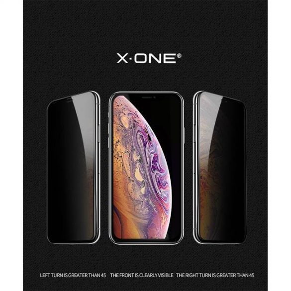X-ONE Teljes tok extra erős betekintésvédett - iPhone 11 Edzett üveg tempered glass 9H üvegfólia