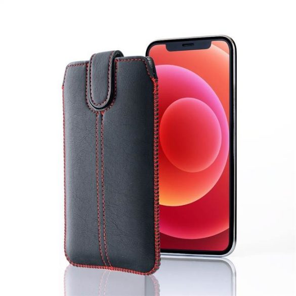 Forcell Pocket tok Ultra Slim M4 - az Iphone 12 PRO MAX / Samsung Galaxy Note 8/9 / 10 + / 10 Lite / 20/20 Ultra / A20s / A71 / S10 Lite / S20 + fekete telefontok