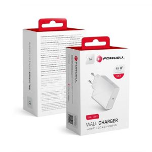 Töltő Forcell Type-c USB aljzat - 3A 45W PD és Quick Charge 4.0 funkció