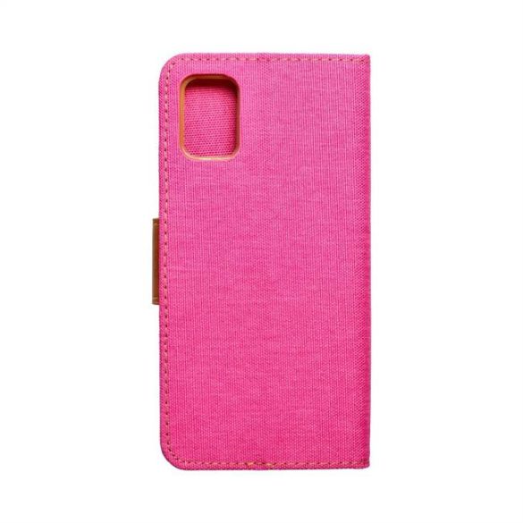 Canvas flipes tok Samsung Galaxy A51 pink telefontok
