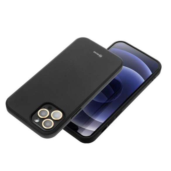 Roar Színes zselés tok - Huawei P40 Lite E fekete telefontok