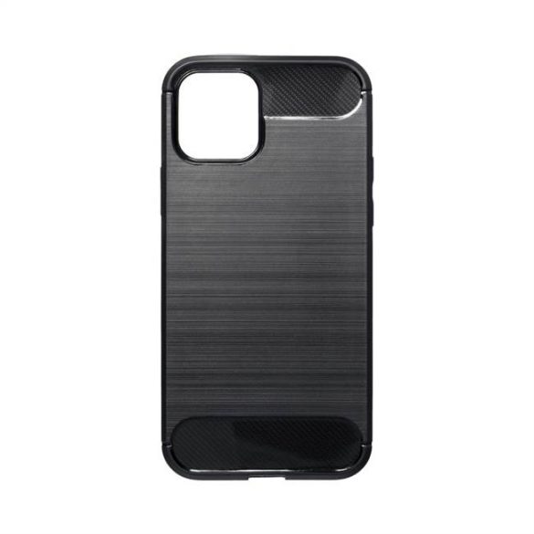 Forcell CARBON tok iPhone 12/12 PRO fekete telefontok