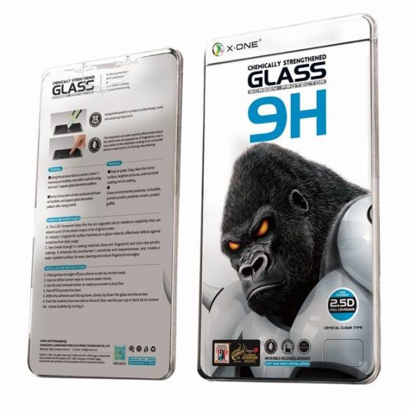 X-ONE Teljes tok extra erős - iPhone 12 mini 5,4" Edzett üveg tempered glass 9H üvegfólia