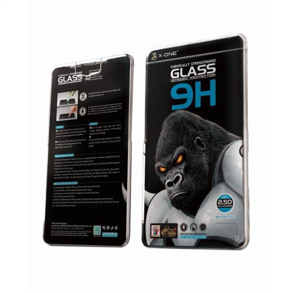 X-ONE Teljes tok extra erős matt - iPhone 12/12 Pro 6,1" Edzett üveg tempered glass 9H üvegfólia