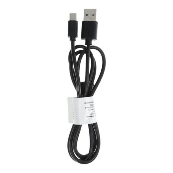Kábel USB - Micro C366 fekete 1 méter (csatlakozó: 8mm)