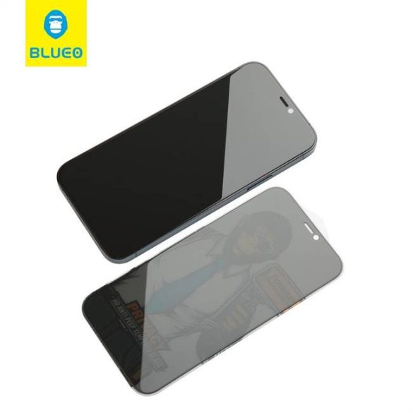5D Mr. Monkey Glass - Apple Iphone 12/12 Pro (6,1" ), fekete (Betekintésvédett) üvegfólia
