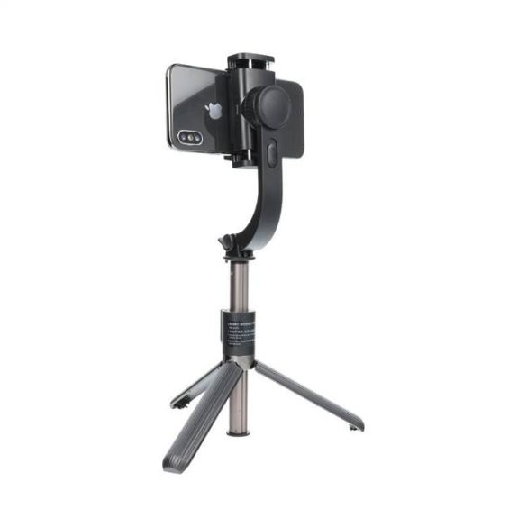 Combo szelfi selfie bot állvány és távvezérlő bluetooth gimbal STABILIZER fekete SSTR-L08