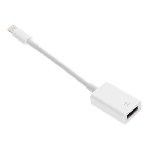 Adapter / kábel Iphone Lightning 8-pin - OTG fehér