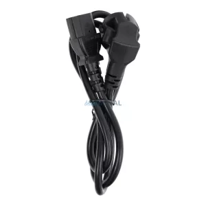 Tápkábel számítógéphez / nyomtatóhoz / monitorhoz 230V 16A 1 m - fekete