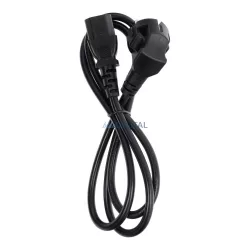   Tápkábel számítógéphez / nyomtatóhoz / monitorhoz 230V 16A 1,2 m - fekete