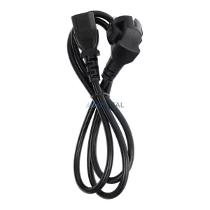 Tápkábel számítógéphez / nyomtatóhoz / monitorhoz 230V 16A 1,2 m - fekete