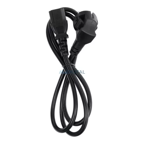 Tápkábel számítógéphez / nyomtatóhoz / monitorhoz 230V 16A 1,2 m - fekete