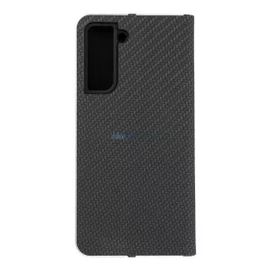 Forcell LUNA Carbon Samsung Galaxy S21 fekete telefontok