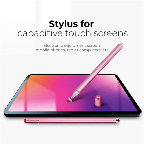Stylus érintőképernyőre kapacitív rózsaszín
