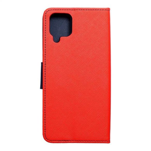 Fancy flipes tok Samsung Galaxy A12 piros / sötétkék telefontok