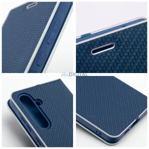 LUNA Book Carbon flip tok Samsung Xcover 4 - kék
