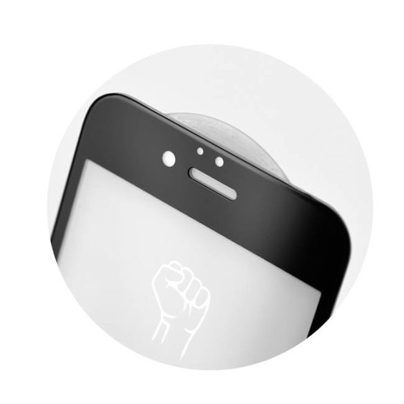 5D teljes felületen ragasztós Roar Glass - Xiaomi redmi Note 9T 5G fekete üvegfólia