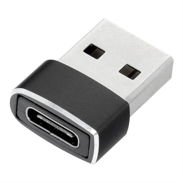 Adapter typ c to USB fekete