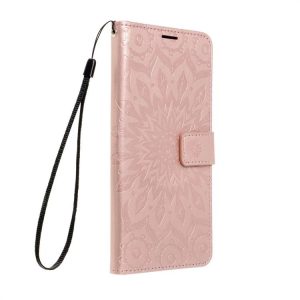 Forcell MEZZO flipes tok iPhone 12/12 PRO mandala rose gold telefontok