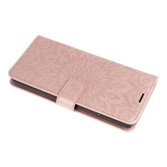 Forcell MEZZO flipes tok iPhone 12/12 PRO mandala rose gold telefontok