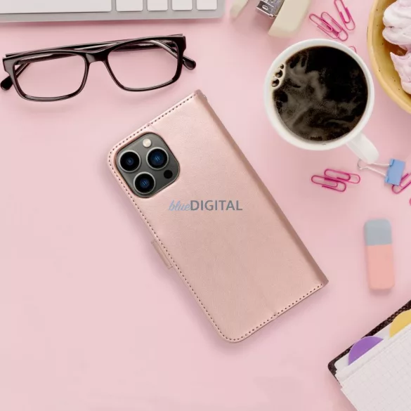 MEZZO könyvtok iPhone 12 Mini - rózsaarany színű "mandala"
