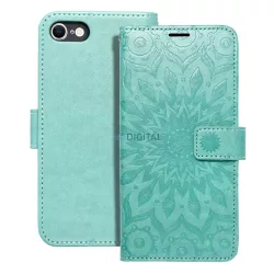   MEZZO könyvtok iPhone 7 / 8 / SE 2020 / SE 2022 mandala zöld