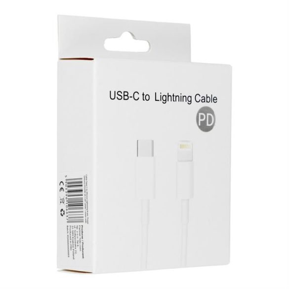 Kábel type-c to Iphone Lightning 8-pin Power Delivery PD20W 3A C291 fehér 1 méteres doboz