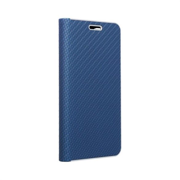 Forcell LUNA flipes Carbon Xiaomi redmi Note 10 Pro kék