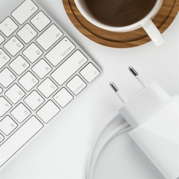 hálózati töltő Forcell USB C aljzatgal Tip C kábel - 3A 25W PD és QC 4.0 funkcióval