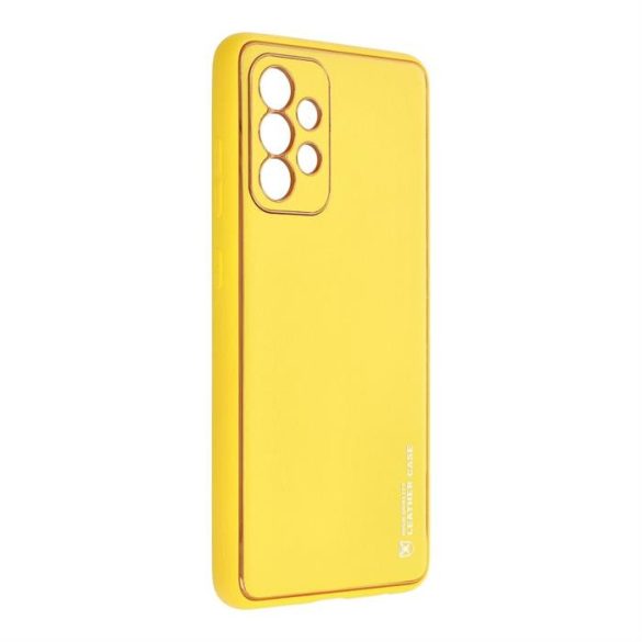 Forcell bőr tok Samsung Galaxy A52 5G / A52 LTE (4G) / A52S sárga