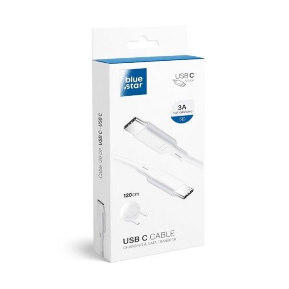 Adatkábel Blue Star - USB C USB C 3A (PD szabvány)
