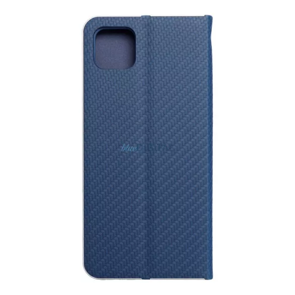 Forcell Luna flipes Carbon Samsung Galaxy A22 5G kék tok