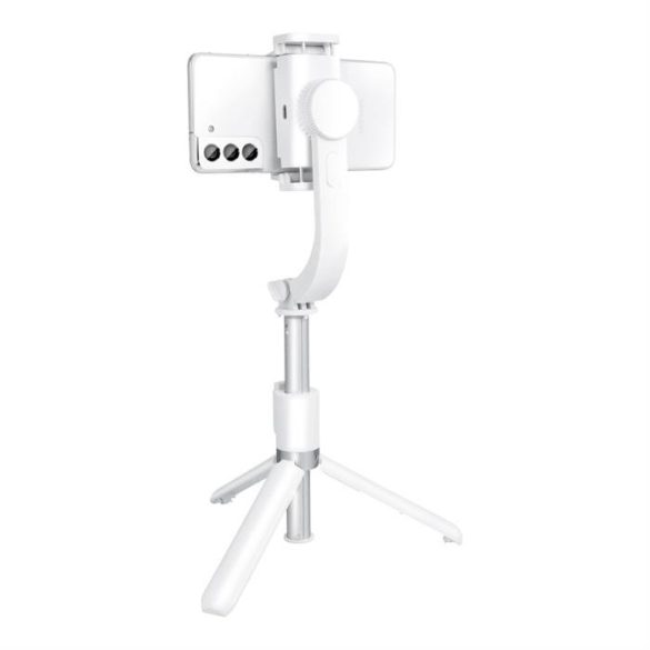 COMBO Selfie Stick állványokkal és távirányítóval Bluetooth Gimbal Stabilizátor fekete Sstr-L08
